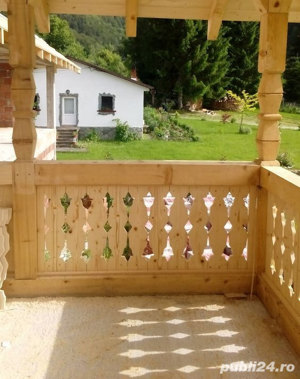 Balustrade lemn masiv. Balustrade rustice.  - imagine 2