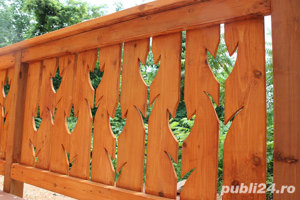 Balustrade lemn masiv. Balustrade rustice.  - imagine 3