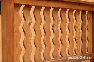 Balustrade lemn masiv. Balustrade rustice.  - imagine 9