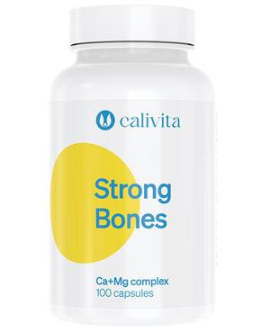 Strong Bones CaliVita 100 capsule, supliment cu magneziu si calciu pentru rezistenta oaselor.