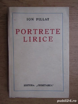 Ion Pillat - Portrete lirice (editia I - 1930)