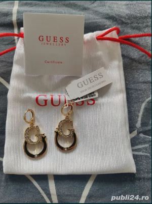 Cercei Guess cu cristale Swarovski