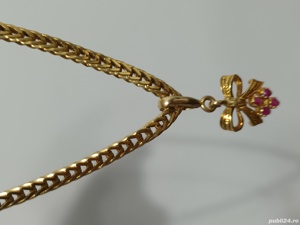 colier aur 18k cu pietre naturale