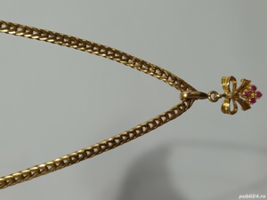 colier aur 18k cu pietre naturale - imagine 3