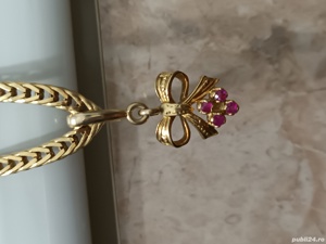 colier aur 18k cu pietre naturale - imagine 5