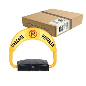 Blocator parcare automat cu 2 telecomenzi, acumulator AVR-EPL909R, galben-negru | Timisoara