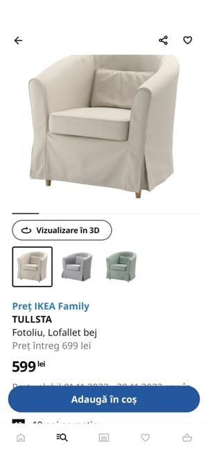 Vand fotoliu Tullsta ikea - imagine 2