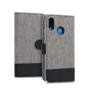 Husă tip portofel din material textil, pentru Huawei P20 lite - imagine 2