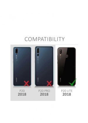 Husă tip portofel din material textil, pentru Huawei P20 lite - imagine 5