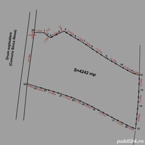 Teren 4.242 mp, zona colinara, Sinca Noua - Brasov. - imagine 2