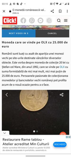 vand colectie monede de 20 lei cu stefan cel mare 1991-92-93 - imagine 3