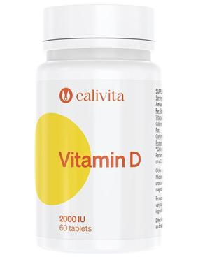 Vitamin D CaliVita 60 tablete, produs cu megadoză de vitamina D.