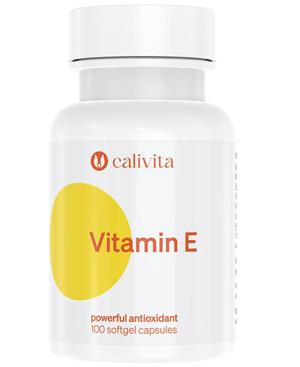 Vitamin E CaliVita 100 capsule gelatinoase, produs cu megadoză de vitamina E.