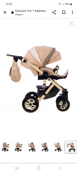carucior 3 in 1 Adamex barlleta - imagine 3