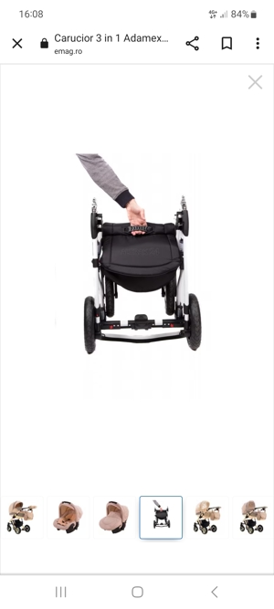 carucior 3 in 1 Adamex barlleta - imagine 2