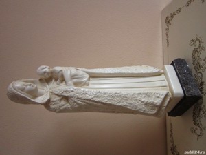 cadou rar Fecioara Maria cu pruncul sculptura Franta anii'60 semnata - imagine 5