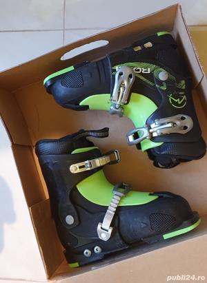 Clapari  reglabil Roxa Chameleon 2 Black Black Lime, copii. marime 29-34 - imagine 4