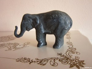 cadou rar Elefant metalic Stromba miniatura vintage colectie anii '60 - imagine 5