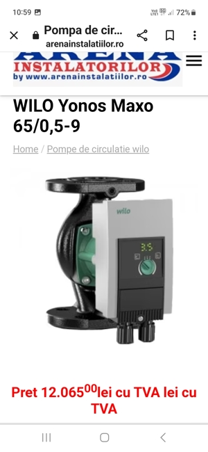 Pompa recirculare WILO