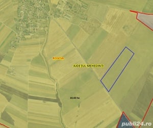 De vanzare doua terenuri arabile (9,1 ha si 10,44 ha), Rogova, Mehedinti. - imagine 2