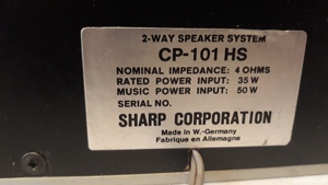 Boxe Sharp CP-101 HS ( 2 căi ) - imagine 3