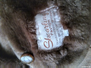 Cojoc dama blana naturala Shearling mar L - imagine 5