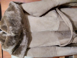 Cojoc dama blana naturala Shearling mar L - imagine 2