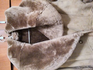 Cojoc dama blana naturala Shearling mar L - imagine 3