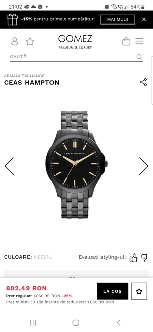 Ceas barbatesc armani exchange - imagine 4