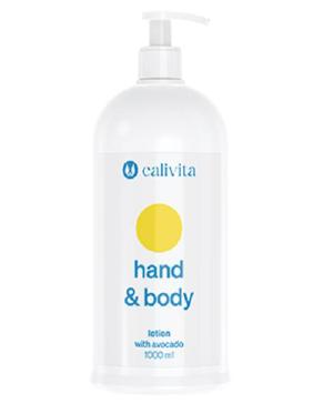 Hand & Body Lotion CaliVita 1000 ml, loţiune pentru îngrijirea mâinilor, corpului cu ulei de avocado