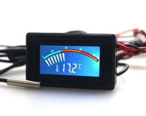 Termometru LCD color 5 - 24V rulota barca auto moto pc mooding -50   110gC
