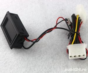 Termometru LCD color 5 - 24V rulota barca auto moto pc mooding -50   110gC - imagine 2