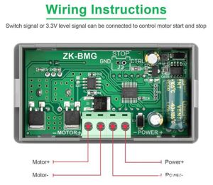 Variator turatie encoder programabil PWM ZK-BMG motor 9-60V 20A - imagine 4
