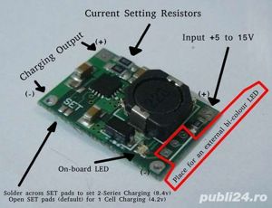 Modul BMS incarcare Li Ion 18650 2S TP5100  - imagine 2