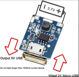 Modul powerbank baterie externa BMS li Ion 18650 1 A