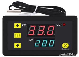 Termostat 12   220V incubator clocitoare maternitate uscator rasadnita - imagine 2