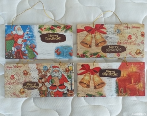 pancarta ornament intrare usa mini tablou decorativ sarbatori iarna decoratiune Craciun