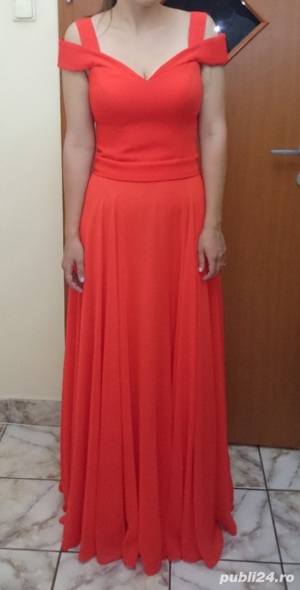 Vand rochie lunga, rosie, M