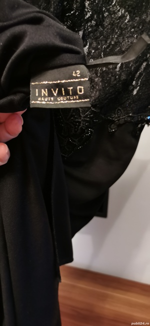 Rochie neagră de seara - imagine 3