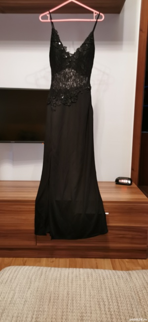 Rochie neagră de seara - imagine 2
