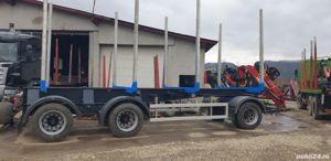 Remorca Jyki transport lemn, bușteni  - imagine 8