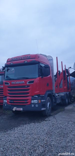 Vand camion forestier Scania R730 cu macara Epsilon  - imagine 5