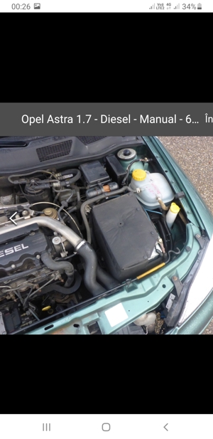 Vând Opel Astra G, motor 1,7 DTI diesel puțin rulată.  - imagine 8