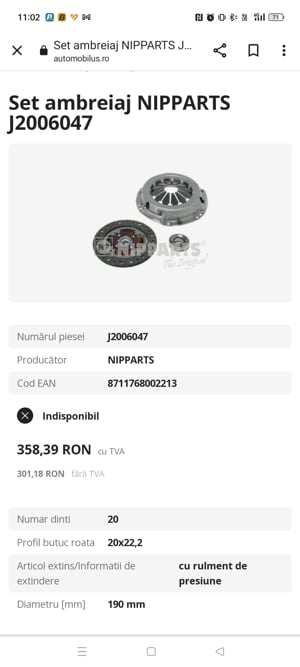 kit ambreiaj Daihatsu 