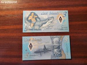 Colectionar, vand bancnote din Insulele Cook