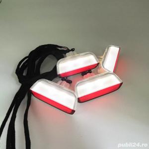 Set 4 lampi LED avertizare usi deschise + cablaj retrofit VW Passat B6, B7, B8, Golf 5, 6, 7, Tiguan - imagine 6
