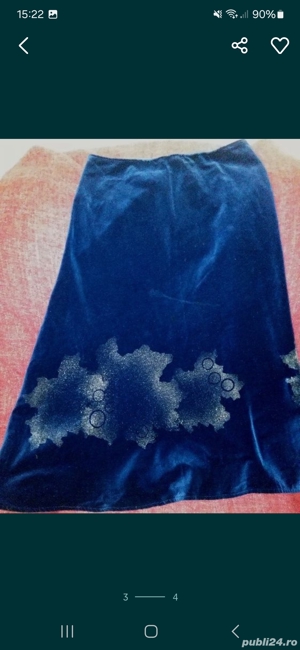 Fusta din catifea masura M(38) - imagine 2