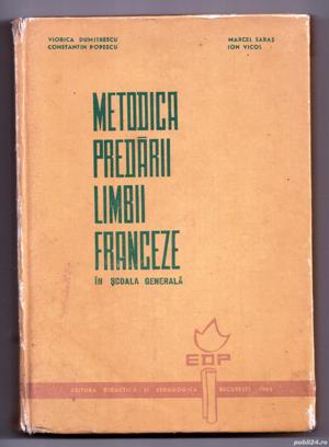metodica predării limbii franceze în școala generală cartonata
