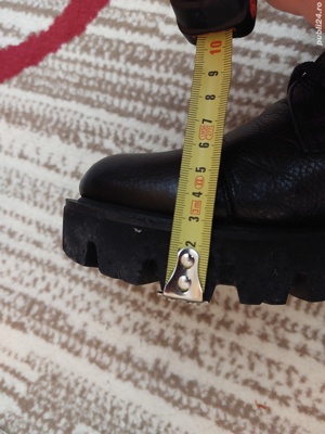 Ghete negre piele naturala - imagine 5