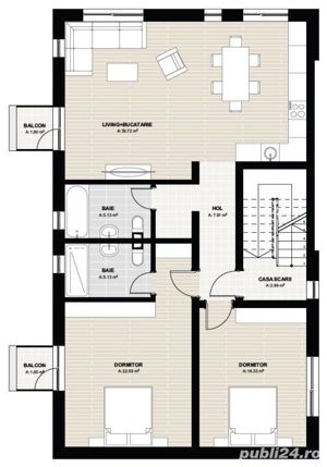 Apartament 3 Camere, Et. 1, Comision 0%, 93 MP, Dumbrăvița - imagine 2